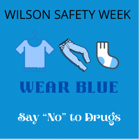 Say No to Drugs, wear blue