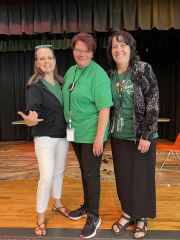Mrs. Cram, Mrs. Kunz, and Mrs. Fisher all had some fun colored hair. 