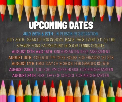 Upcoming Dates for Wilson Elementary