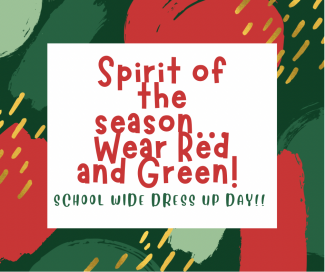 Wear red and green tomorrow!