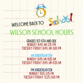 Wilson Elementary School Hours