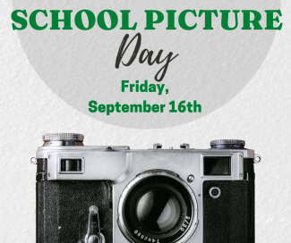 School Picture Day on Friday, September 16th