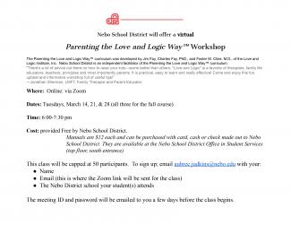 Love and Logic Parenting Flyer