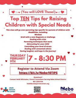 Workshop for raising kids with special needs