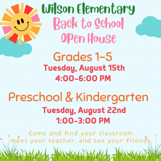 Open House Invitation for Wilson Elementary